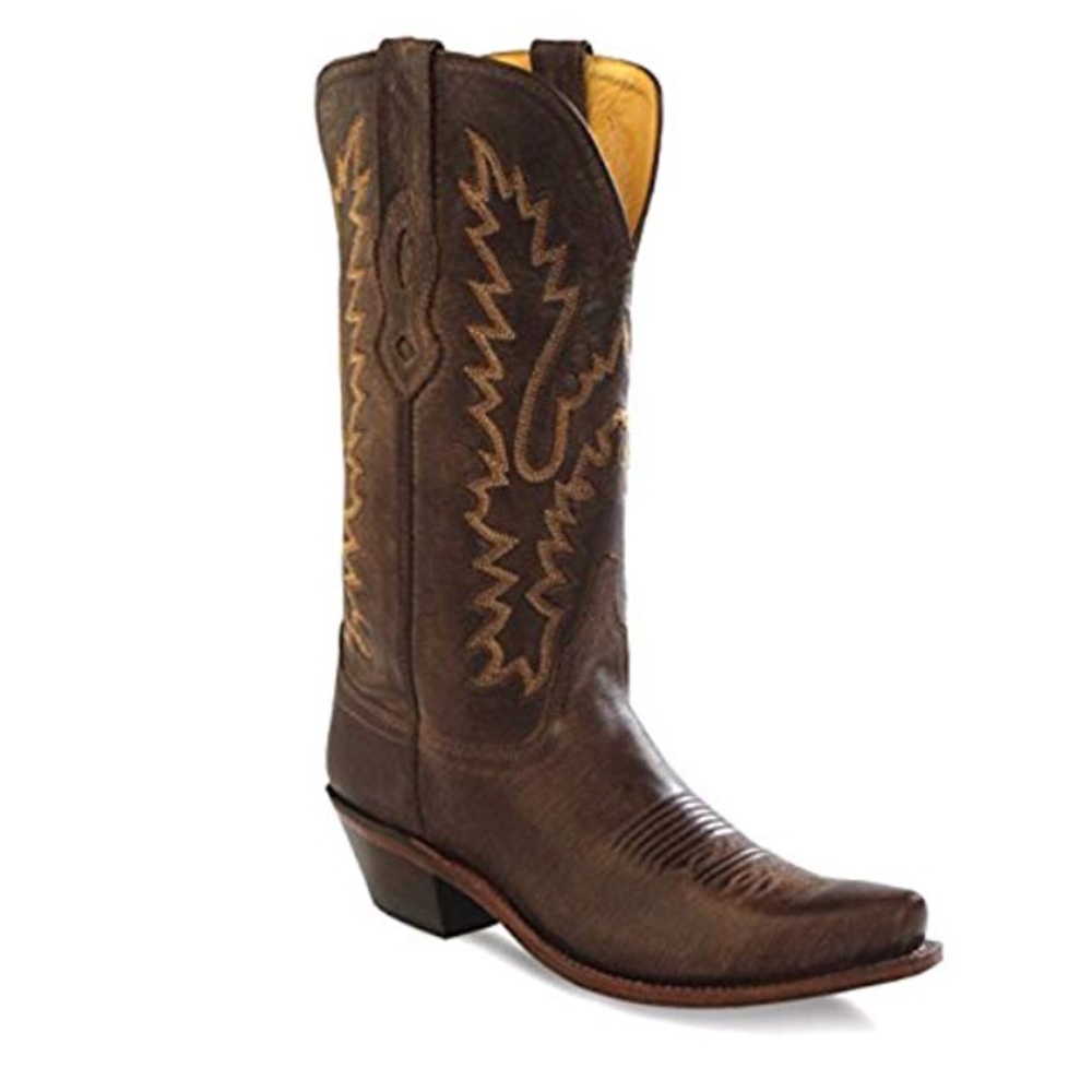 Size 7.5 brown leather cowboy boots